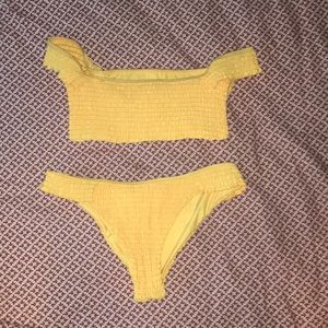 YELLOW SWIM SUIT